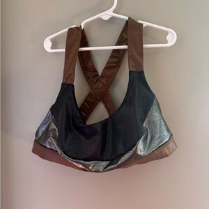 JoyLab Brown and Black Sports Bra